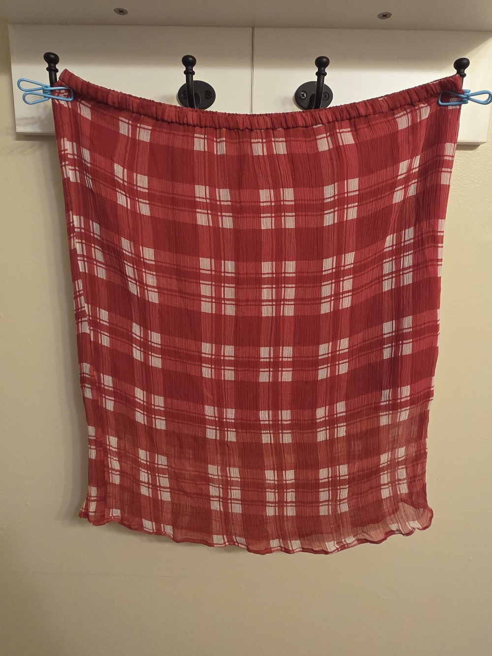 J.Crew Classic Red Plaid Cupro Chiffon Pleated Skirt L Preppy Tartan Academia